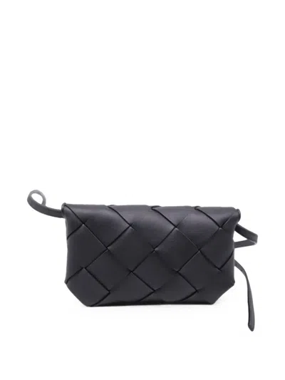 Pre-owned Bottega Veneta Diago Phone Pouch Bag In Black