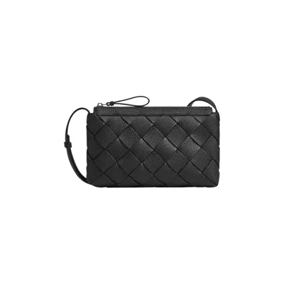 Pre-owned Bottega Veneta Diago Zipped Messenger 'nocturnal/silver' | Black | Men's Size Onesize