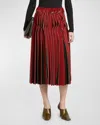 Bottega Veneta Dimensional Midi Skirt In Rosewood