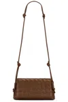 Bottega Veneta Discoteca Pouch In Brown