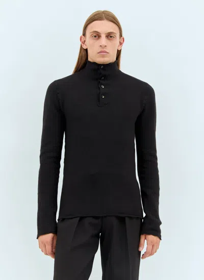 BOTTEGA VENETA DISTORTED HIGH NECK WOOL SWEATER