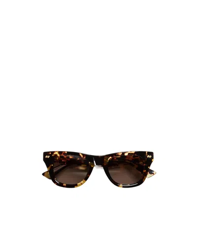 Bottega Veneta Dizzy Squared Sunglasses In Brown