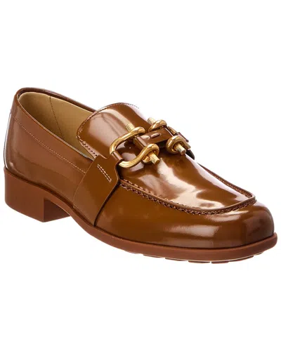 Bottega Veneta Monsieur Leather Loafer In Burgundy