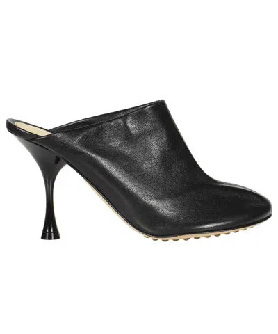 Bottega Veneta 90mm Leather Mules In Black
