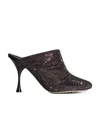 Bottega Veneta Sparkle Dot Sock In Brown