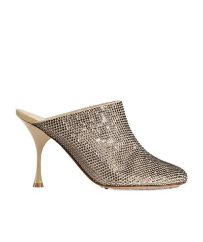 BOTTEGA VENETA BOTTEGA VENETA DOT SOCK EMBELLISHED MULES