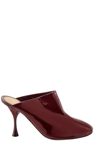 Bottega Veneta Dot Sock Mules In Red