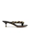 Bottega Veneta Chain-embellished Braided Leather Mules In Black