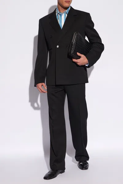 Bottega Veneta Double-breasted Blazer In Black