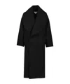 Bottega Veneta Double-breasted Coat Coats Black In Black