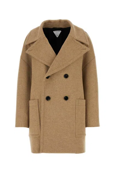 BOTTEGA VENETA BOTTEGA VENETA DOUBLE BREASTED PIPING PEACOAT