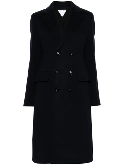 Bottega Veneta Double-breasted Coat Clothing In Black