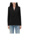 Bottega Veneta Double-breasted Suit Jacket In Black