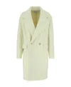 Bottega Veneta Double-breasted Wool-alpaca Coat In White