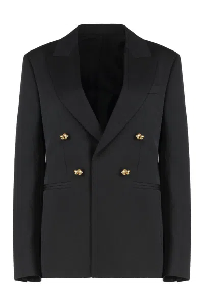 BOTTEGA VENETA BOTTEGA VENETA DOUBLE-BREASTED WOOL BLAZER