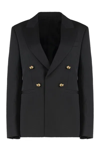 BOTTEGA VENETA BOTTEGA VENETA DOUBLE-BREASTED WOOL BLAZER