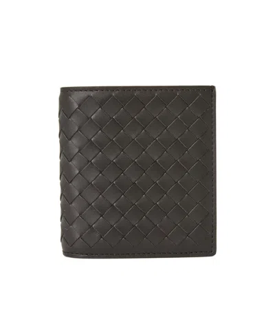 Bottega Veneta Double-fold Wallet In Black