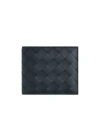 Bottega Veneta Intrecciato Bi-fold Wallet With Coin Purse In Black