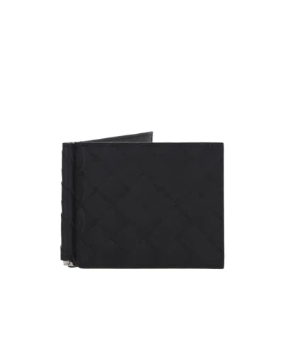 Bottega Veneta Double-fold Wallet In Black