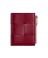 Bottega Veneta Cassette Small Bi-fold Wallet In Red