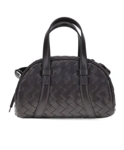Bottega Veneta Double Handle Shoulder Bag In Black