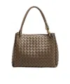Bottega Veneta Double Handle Shoulder Bag In Brown