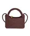 Bottega Veneta Double Handle Shoulder Bag In Red