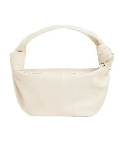 Bottega Veneta Double Knot Handbag In White