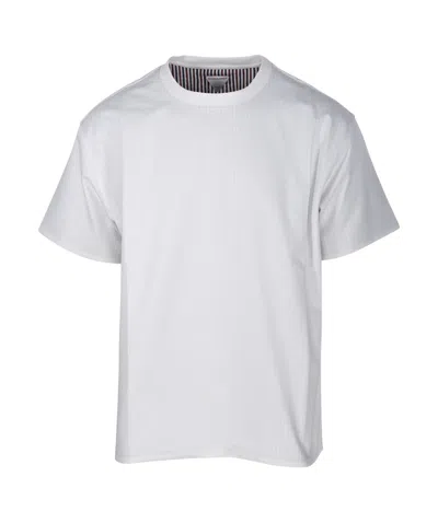 Bottega Veneta Double-layer Striped T-shirt In White