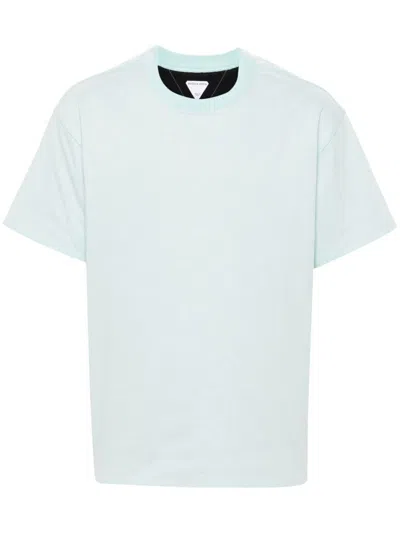 Bottega Veneta Double Layer T-shirt In Blue
