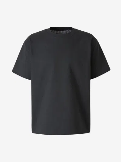 Bottega Veneta Double Layer T-shirt In Negre