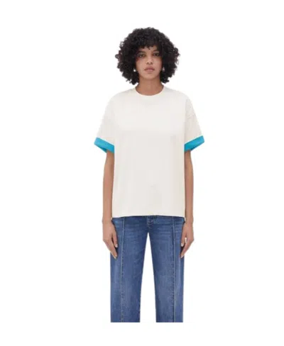 Bottega Veneta Double Plain Knitted T-shirt In White