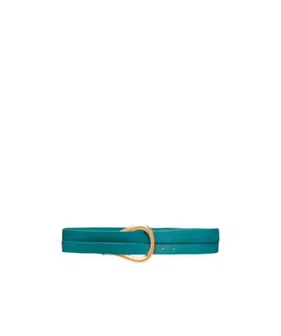 Bottega Veneta Double-strap Belt In Green