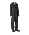 Bottega Veneta Double-layer Wool Coat In Black