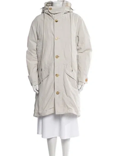 Pre-owned Bottega Veneta Down Coat In Neutrals