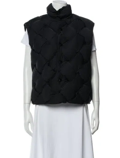 Pre-owned Bottega Veneta Down Vest In Black