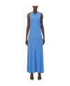 Bottega Veneta Viscose Long Dress In Blue