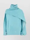 Bottega Veneta Light Blue Leather Blouse