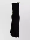 Bottega Veneta Womens Signature Metal-drop Viscose Jersey Maxi Dress Black In Black