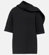 Bottega Veneta Crepe Top In Black
