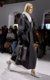 Bottega Veneta Draped Wool Gabardine Midi Skirt In White