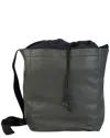 Bottega Veneta Drawstring Box Leather Messenger Bag In Green