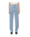 Bottega Veneta Light Bleached Elasticated Denim In Blue