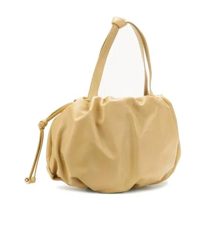 Bottega Veneta Drawstring Handbag In Nude