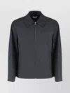 Bottega Veneta Drawstring Hem Collared Jacket Pockets