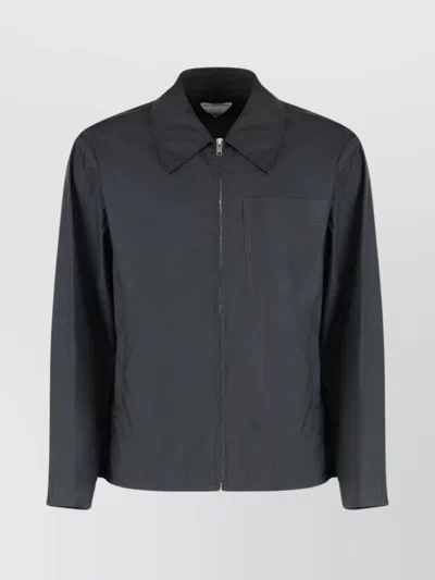 Bottega Veneta Drawstring Hem Collared Jacket Pockets