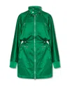 Bottega Veneta Satin Parka Women In Green