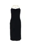 Bottega Veneta Sleeveless Midi Dress In Black