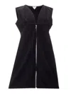 Bottega Veneta Elegant Black Viscose Dress Essentials In Nero