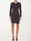 Bottega Veneta Mini Dark Brown With Front Cross-over In Fluid Viscose Woman In Brown